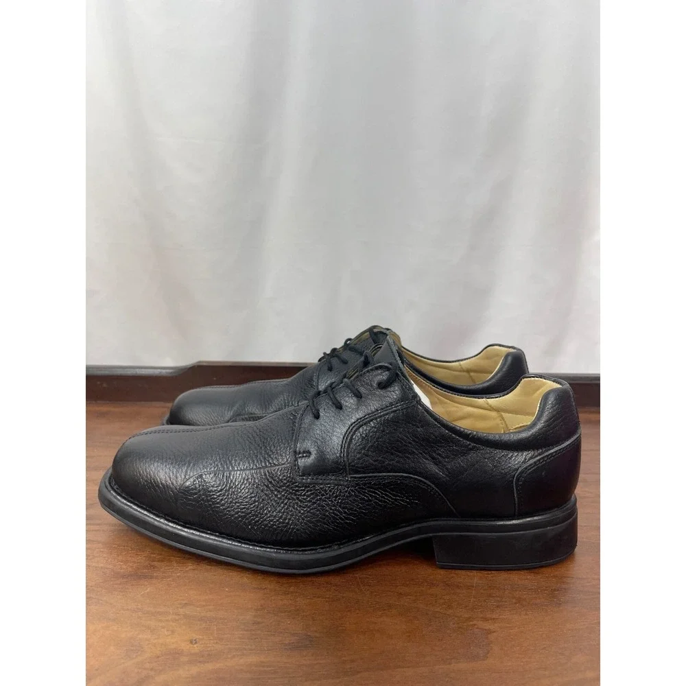Men's Belvedere Baybridge Oxfords Sz 13 D Black Lace Dress Shoes Pebble Leather